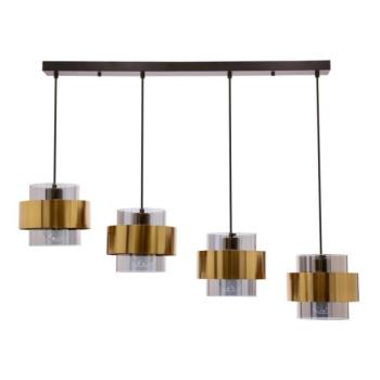  Csillár zsinóron SPIEGA 4xE27/60W/230V arany/fekete  kép