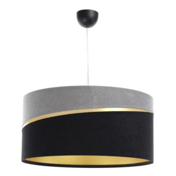  Csillár zsinóron SWING 1xE27/60W/230V fekete/szürke/arany  kép