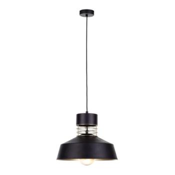  Csillár zsinóron TITANIUM 1xE27/60W/230V fekete/arany  kép