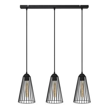  Csillár zsinóron TORRI 3xE27/15W/230V fekete  kép