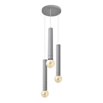  Csillár zsinóron TUBA 3xE27/15W/230V szürke  kép