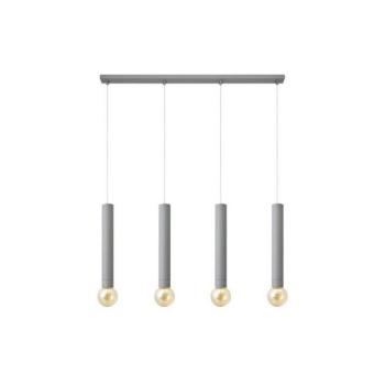  Csillár zsinóron TUBA 4xE27/15W/230V szürke  kép