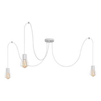  Csillár zsinóron TUBE 3xE27/15W/230V pók fehér  kép
