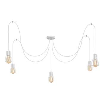  Csillár zsinóron TUBE 5xE27/15W/230V pók fehér  kép