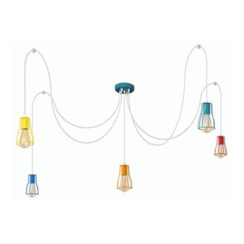  Csillár zsinóron TUBE 5xE27/20W/230V pók  kép