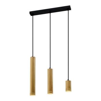  Csillár zsinóron TUBO 3xGU10/25W/230V fa  kép