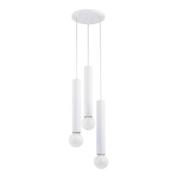  Csillár zsinóron TWISTER 3xE27/60W/230V á. 28 cm fehér  kép