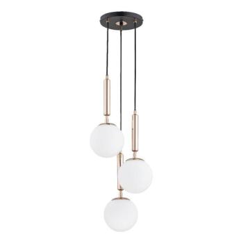  Csillár zsinóron VOLDA 3xE14/10W/230V átm. 28 cm réz  kép