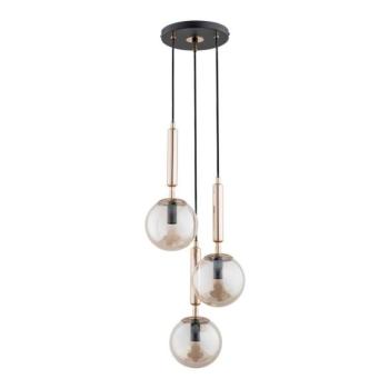  Csillár zsinóron VOLDA 3xE14/40W/230V sárgaréz  kép