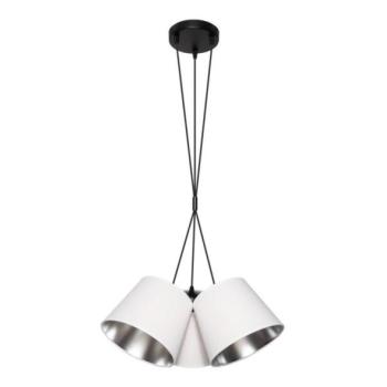  Csillár zsinóron ZOMA 3xE27/60W/260V fehér/fényes króm  kép