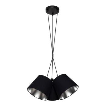  Csillár zsinóron ZOMA 3xE27/60W/260V fekete/fényes króm  kép