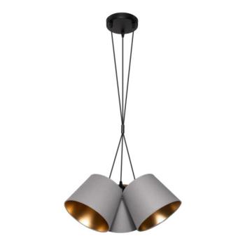  Csillár zsinóron ZOMA 3xE27/60W/260V szürke/réz  kép