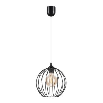  Csillár zsinóron ZOYA 1xE27/60W/230V fekete  kép