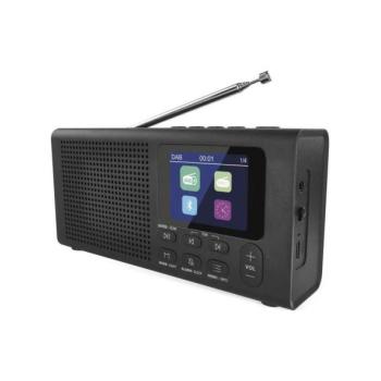  DAB DAB+ FM rádió 3W/5V/4xAA fekete  kép