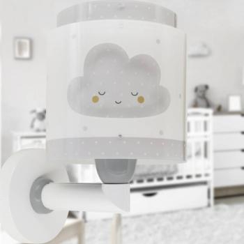Dalber Baby Dreams fali lámpa dugóval, szürke kép