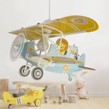 Dalber függőlámpa Lion Plane, színes, fa/műanyag kép