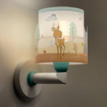 Dalber gyermek fali lámpa Loving Deer, szarvas motívum, dugó, dugalj kép