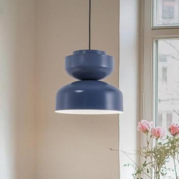 Dalia függőlámpa, kék, fém ernyő, 30 cm kép