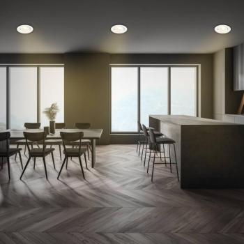 Desi LED-es süllyesztett lámpa, fehér, Ø9cm, dimmelhető, 3000K kép