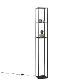 Design állólámpa fekete, beépített LED-del és érintőképernyős dimmerrel - Jitske kép
