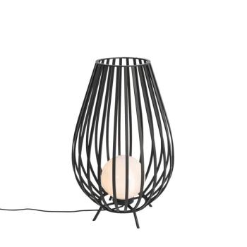 Design állólámpa fekete opál üveggel 70 cm - Angela kép