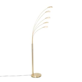 Design állólámpa sárgarézzel, LED-del 5 lámpás - Sixties Trento kép