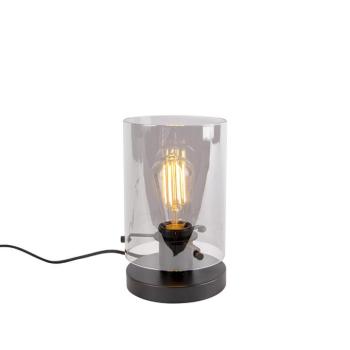 Design asztali lámpa fekete füstüveggel - Dome kép