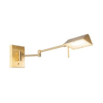 Design fali lámpa sárgarézzel, beépített LED-del, fényerőszabályzóval - Notia kép