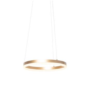 Design függőlámpa arany 40 cm LED-del, 3 fokozatú fényerőszabályzóval - Anello kép