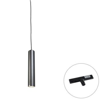 Design függőlámpa fekete, sínadapterrel, 1 fázisú - Slimline Tuba Small kép