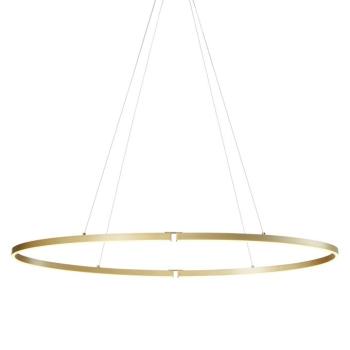 Design függőlámpa sárgaréz 120cm LED-del, 3 lépésben dimmelhető - Ovallo kép
