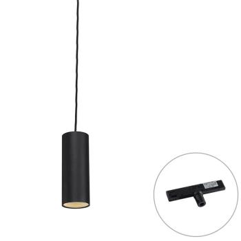 Design hanglamp zwart incl. rail adapter 1-fase - Slimline Tubo kép