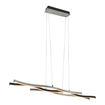 Design hanglamp zwart met zilver incl. LED dimbaar - Blaze kép