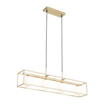 Design lógólámpa arany fehér üveggel 4-lámpás - Aniek kép