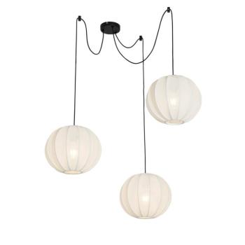 Design lógólámpa fehér selyemmel 30 cm 3-lámpás - Plu kép