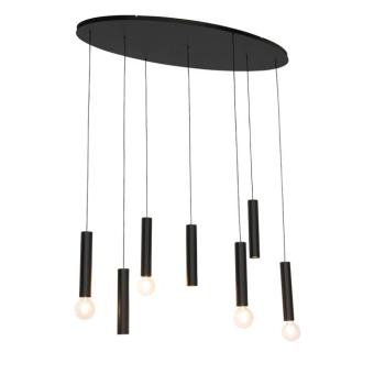 Design lógólámpa fekete ovális 7-lámpás - Tuba kép