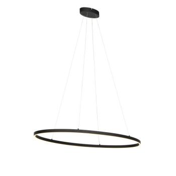 Design lógólámpa fekete ovális, beépített LED-del, 3 fokozatban szabályozható - Ovallo kép