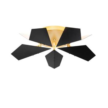 Design mennyezeti lámpa fekete arannyal 5-lámpás - Sinem kép