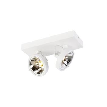 Design mennyezeti spotlámpa fehér állítható 2-lámpás - Go kép
