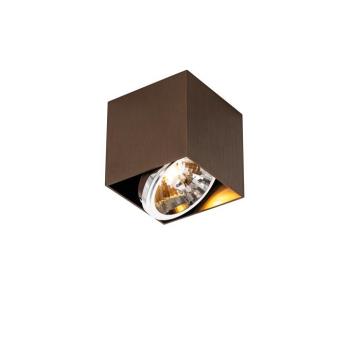 Design spotlámpa sötét bronz négyzet alakú forgatható és dönthető - Box kép