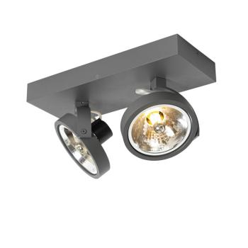 Design spotlámpa szürke állítható 2-lámpás - Go kép