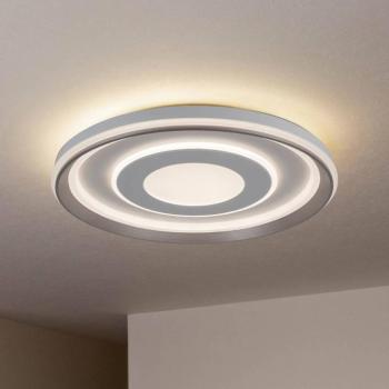 Doira LED mennyezeti lámpa, fehér, fém, Ø 50 cm, CCT, távirányítós kép