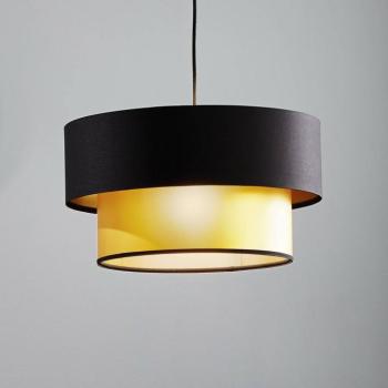 Dorina függőlámpa, fekete/arany, Ø 40cm kép