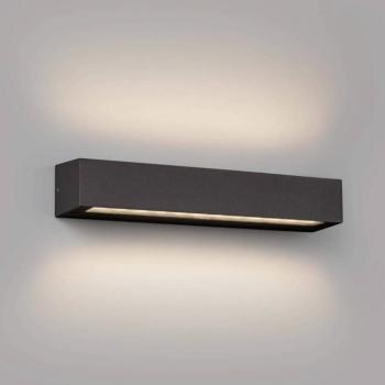 Doro LED kültéri fali lámpa, szürke, alumínium, szélesség 38 cm, 2 lámpás. kép