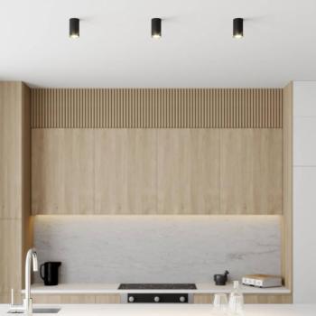 Downlight Eye S hengeres, fekete kép