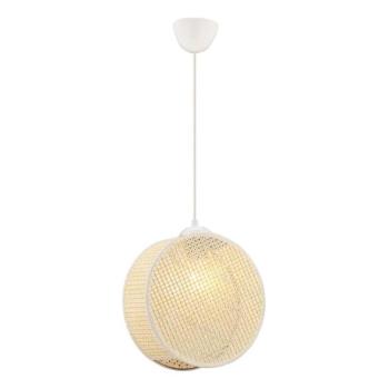  DRUM függőlámpa kábelen, 1xE27/60W/230V, krémszínű  kép