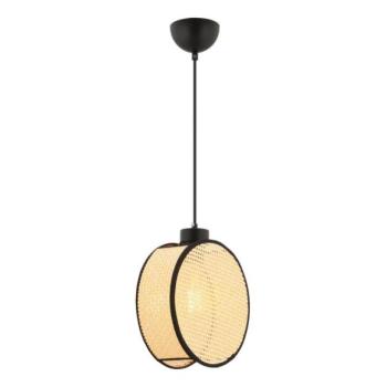  DRUM kábeles függőlámpa 1xE27/60W/230V bézs/fekete  kép