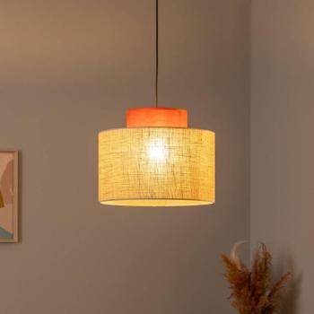 Duo függőlámpa, Ø 38 cm, rozsdabarna/természetes barna, juta kép