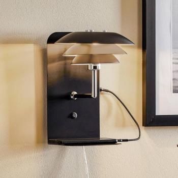 Dyberg Larsen DL20 USB Shelf fali lámpa, fekete kép