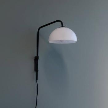 Dyberg Larsen Jazz fali lámpa, opál/fekete kép